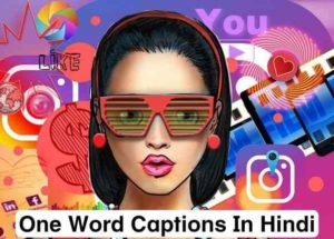 One Word Captions in Hindi