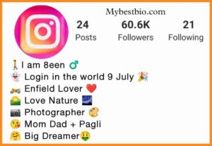 Photography bio for instagram 