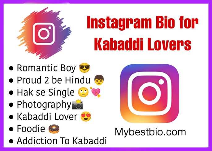 Instagram Bio for kabaddi lovers