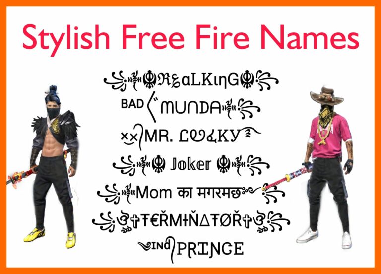 free fire name, Free fire name style 2023