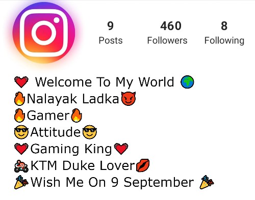 gamer bio for instagram