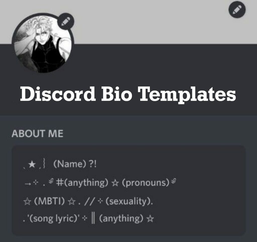 Oc Bio Template Copy And Paste